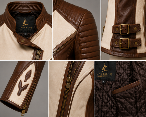 Laveroq Women’s Signature Cowhide Leather Jacket