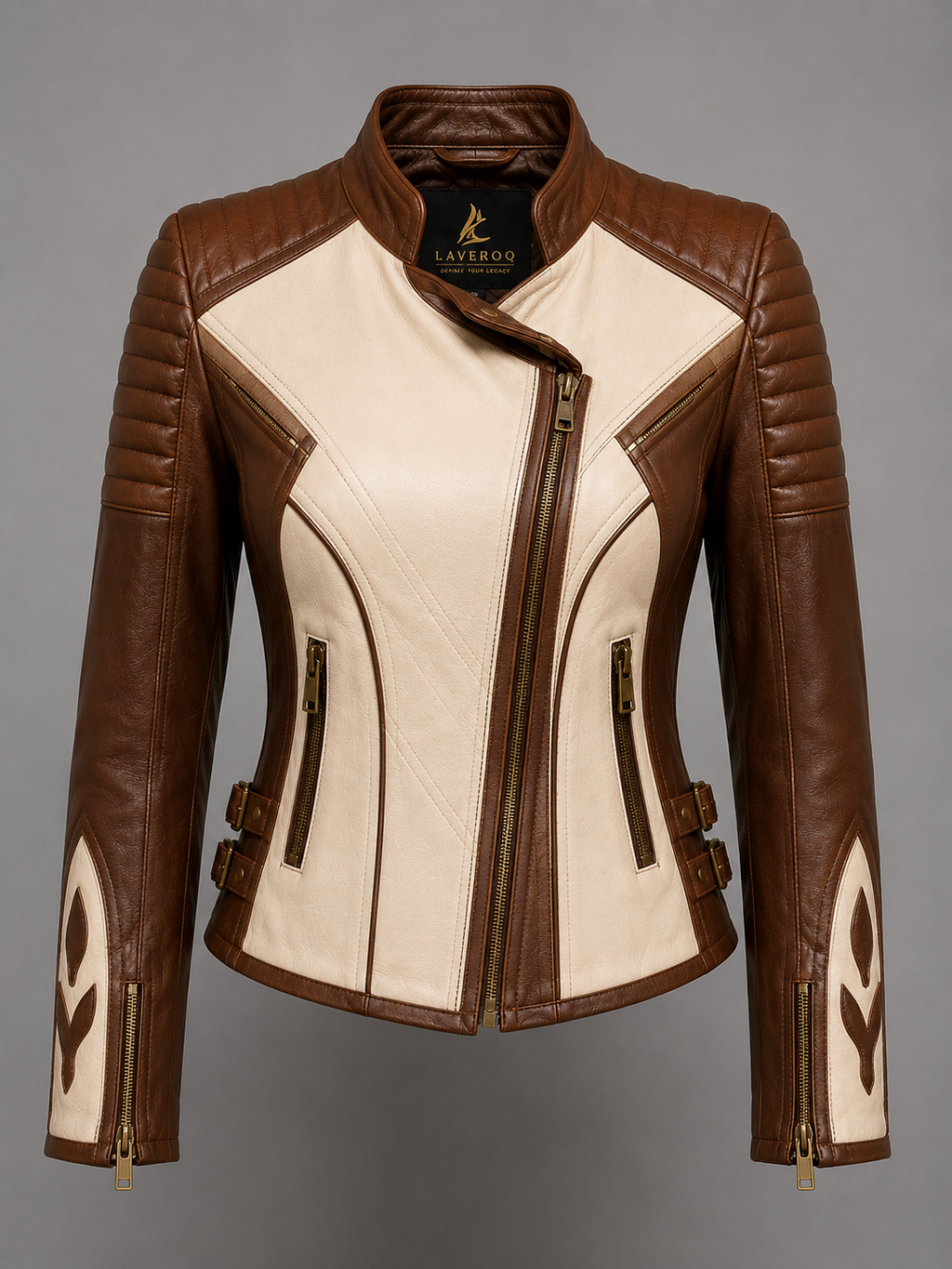 Laveroq Women’s Signature Cowhide Leather Jacket